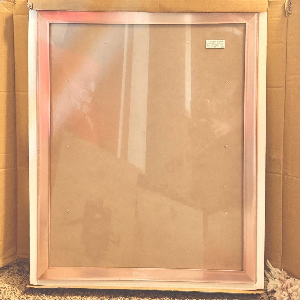 *NWT* 2pack of 17x22” rose gold accent mirrors